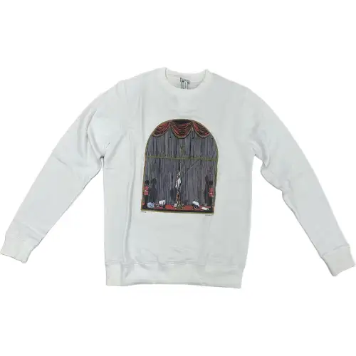 LOEWE Sweatshirts Men's White Crew Neck Thickened Regular