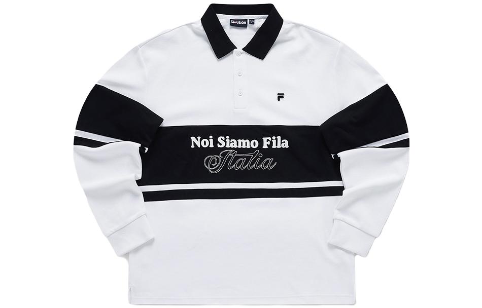 Мужская футболка Polo Fila FUSION (белая)