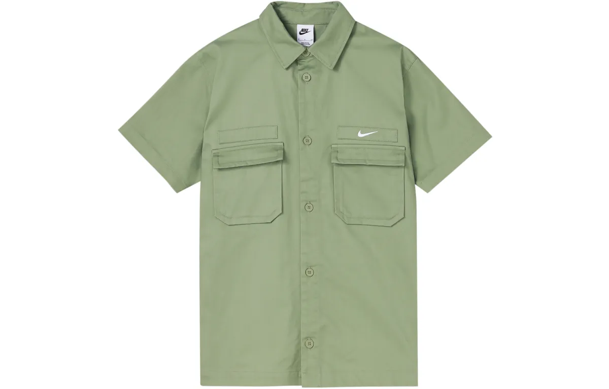 Nike Shirts Men's Green Lapel Moderate Other