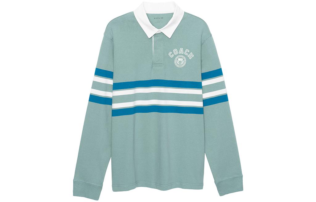 Футболка COACH COACH SS23 LogoPolo (синяя)