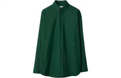 Burberry Logo Embroidered Buttoned Shirt