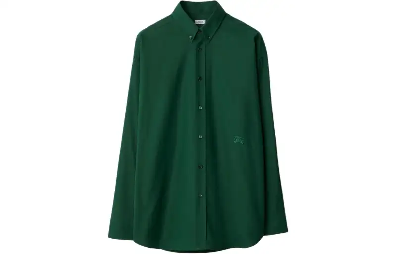 Burberry Logo Embroidered Buttoned Shirt
