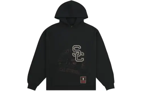 Travis Scott X Mitchell & Ness Usc Trojans Overlap Pullover Hoodie