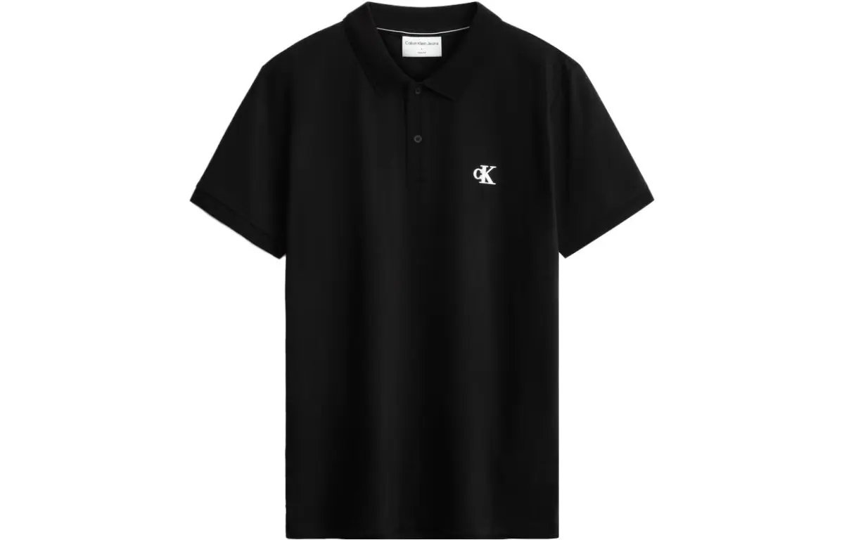 CALVIN KLEIN Polo Shirt Men's Space Black