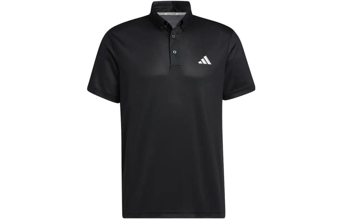 Adidas Polo Shirts Men's Black Polo Collar Thin Other