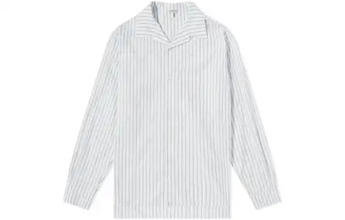 LOEWE Shirts Men's White Lapel Moderate
