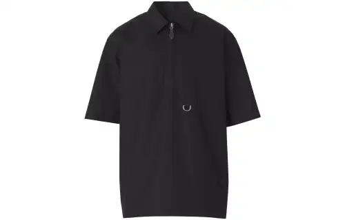 Burberry Shirts Men's Black Lapel Moderate Other