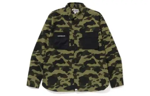 Bape 1St Camo Outdoor Detail Pocket Relaxed Fit Shirt