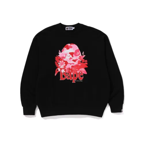 A BATHING APE Sweatshirts Men's Crew Neck Moderate Regular