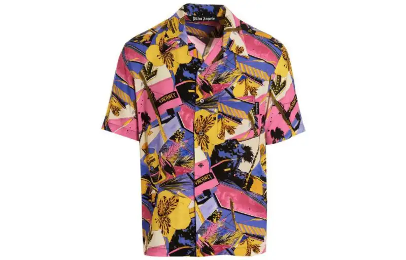 Palm Angels graphic-print bowling shirt