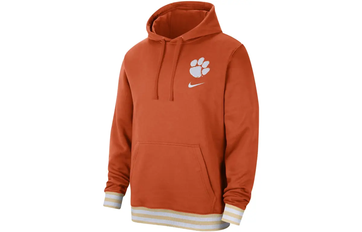 Nike Sweatshirts Men's Orange Hooded Moderate Regular