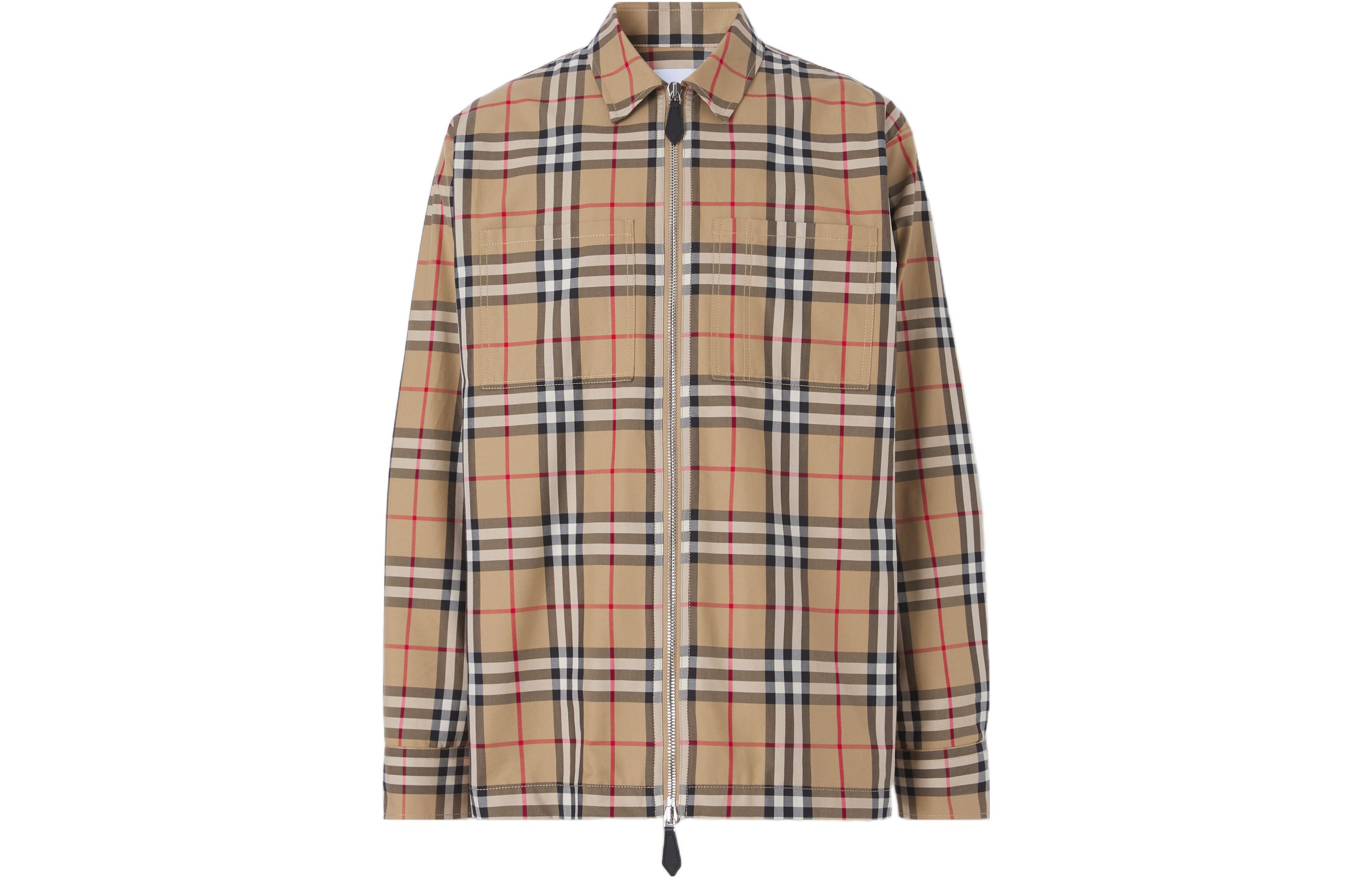 Мужская рубашка Burberry SS22 (бежевая)