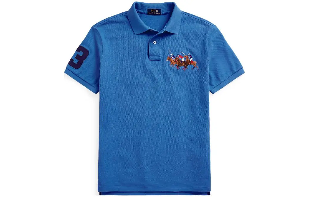 Polo Ralph Lauren Polo Shirt Custom Slim Fit Men's Blue