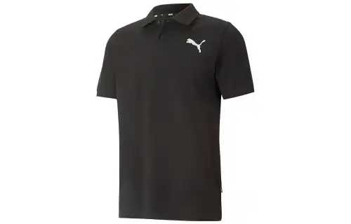 PUMA Polo Shirts Men's Black Polo Collar Moderate Other