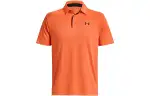 Under Armour Polo Shirts Men's Orange Polo Collar Thin Straight Fit