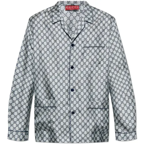 GUCCI Gg Monogram Satin Shirt