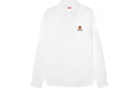 KENZO Boke Flower Logo Embroidered Buttoned Shirt
