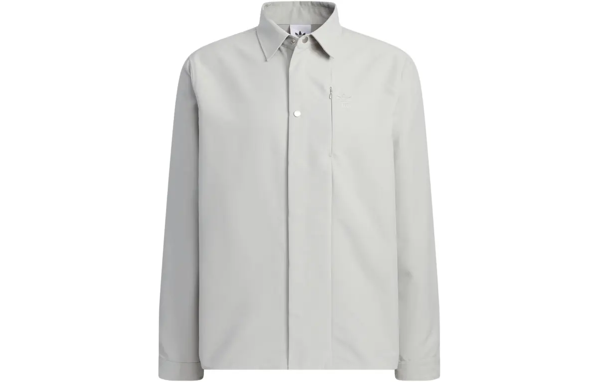 Adidas Shirts Men's Light Gray Polo Collar Moderate Other