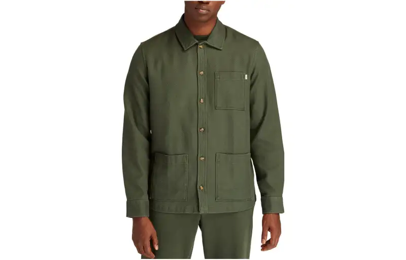 Timberland Shirts Men's Green Lapel Moderate Other
