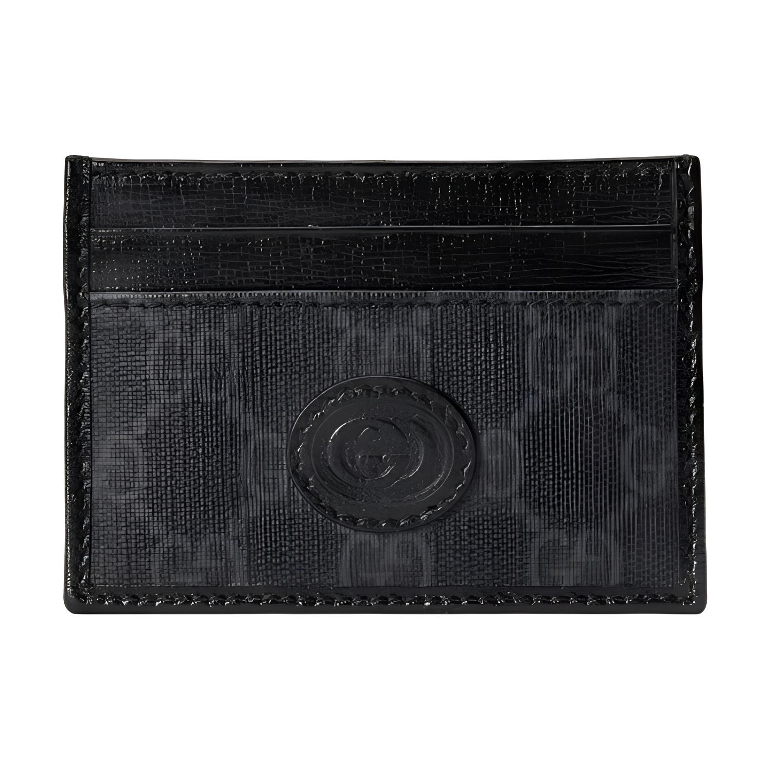 Мужской кошелек Gucci Logo (черный)