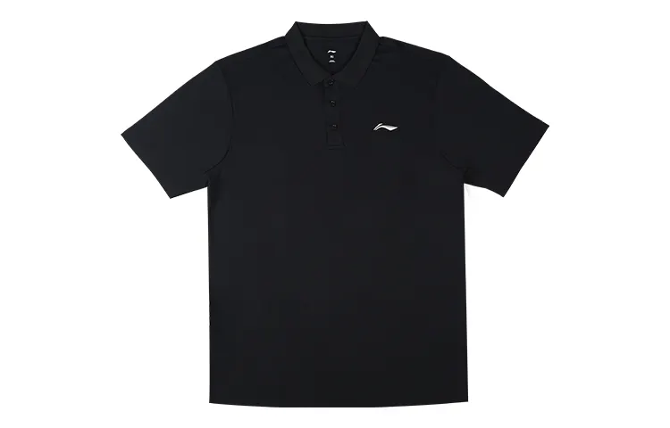 Li Ning Polo Shirt Unisex Black