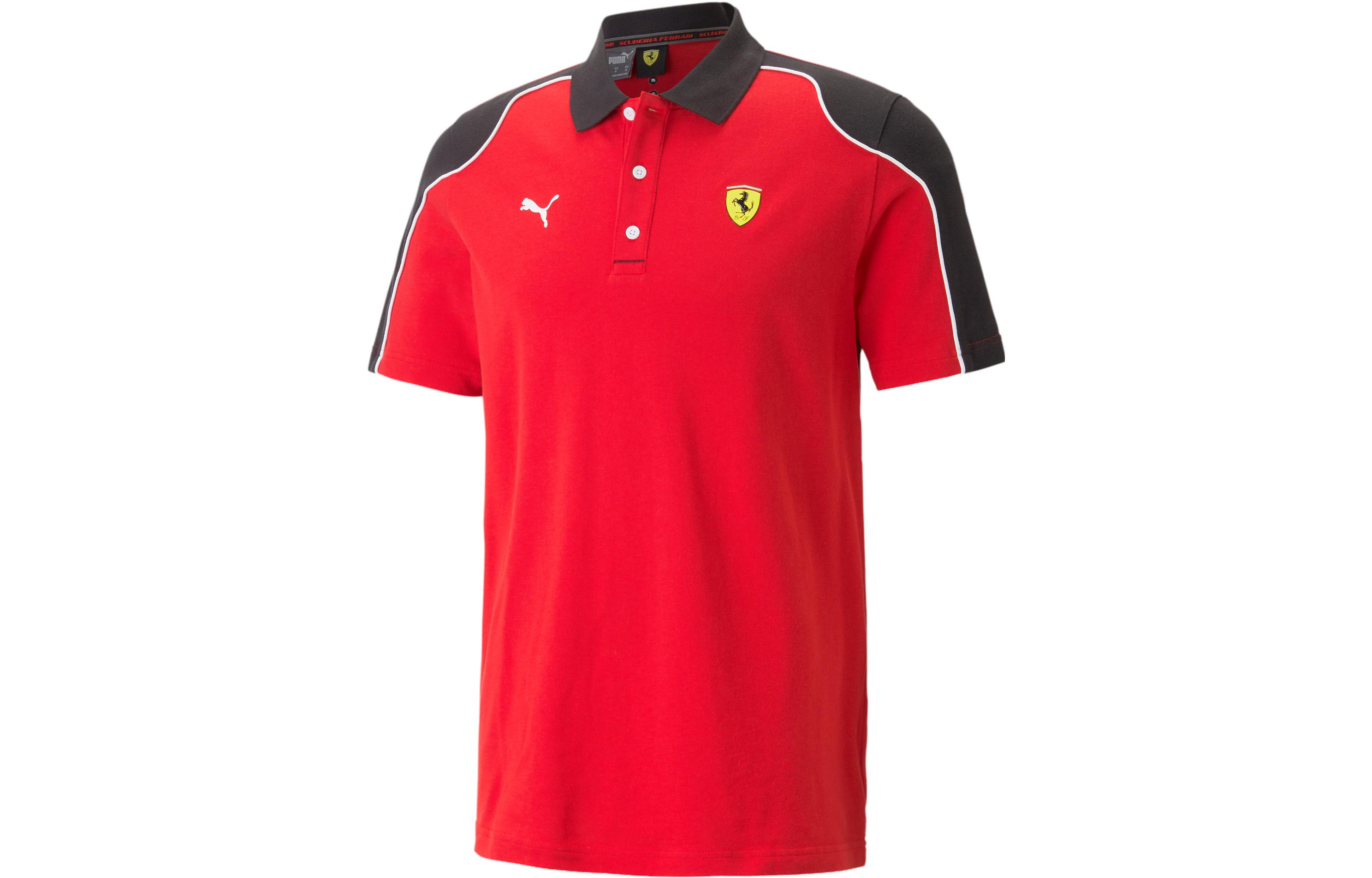 Мужская футболка-поло PUMA × Ferrari (красная)