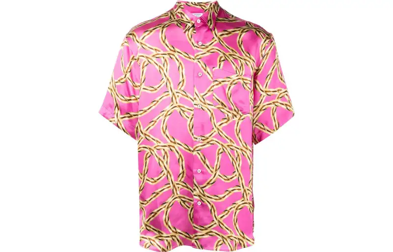 Vetements Gold Chain Fluid Shirt