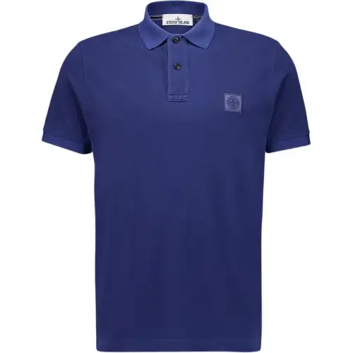Stone Island piqué-weave polo shirt