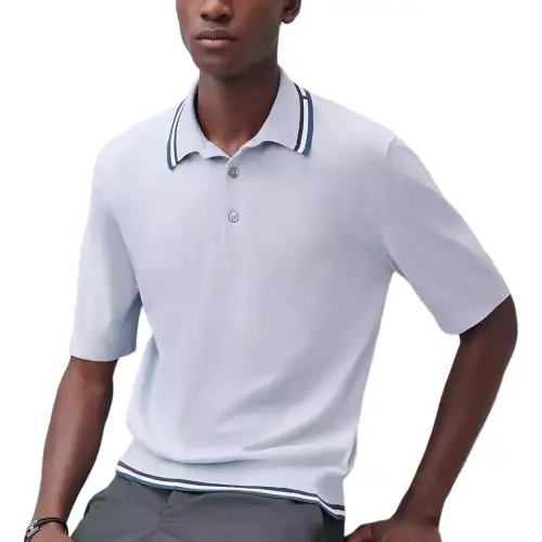 HERMES SS25 Polo Shirt Men's Glacier