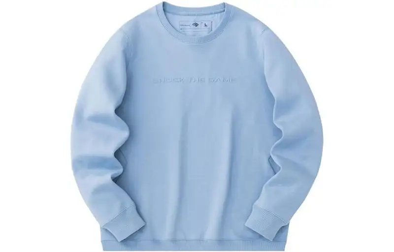 ANTA Basketball Collection Sweatshirts Men's Gray Blue Crew Neck Thickened Regular