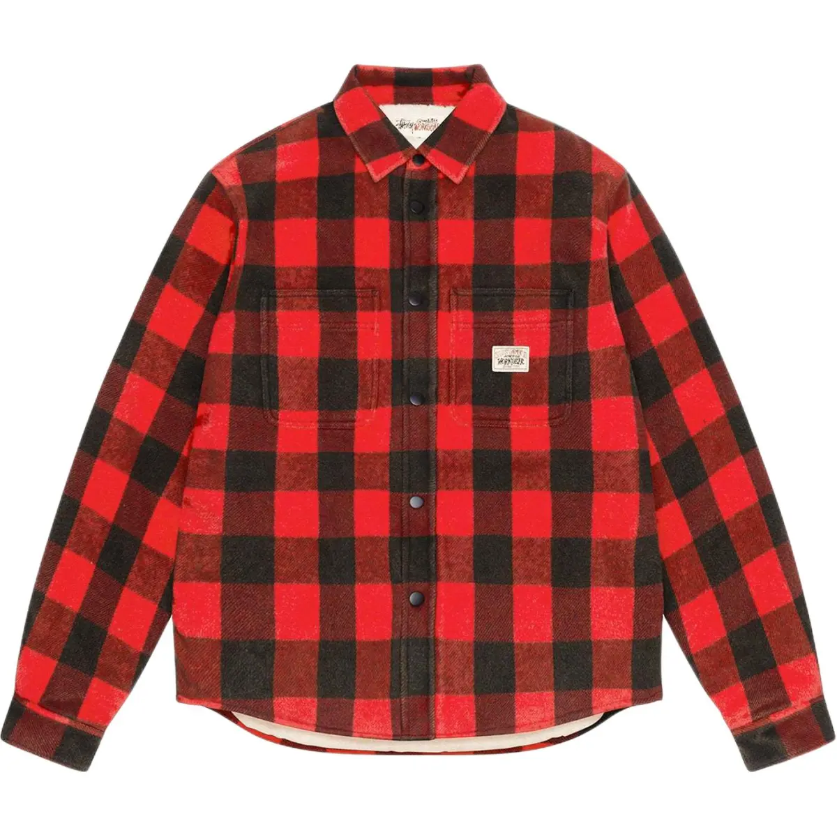 Stussy Buffalo Plaid Curved Hem Shirt