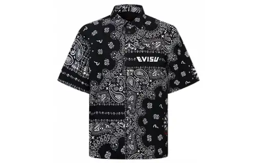 EVISU Shirts Men's Lapel Moderate Other