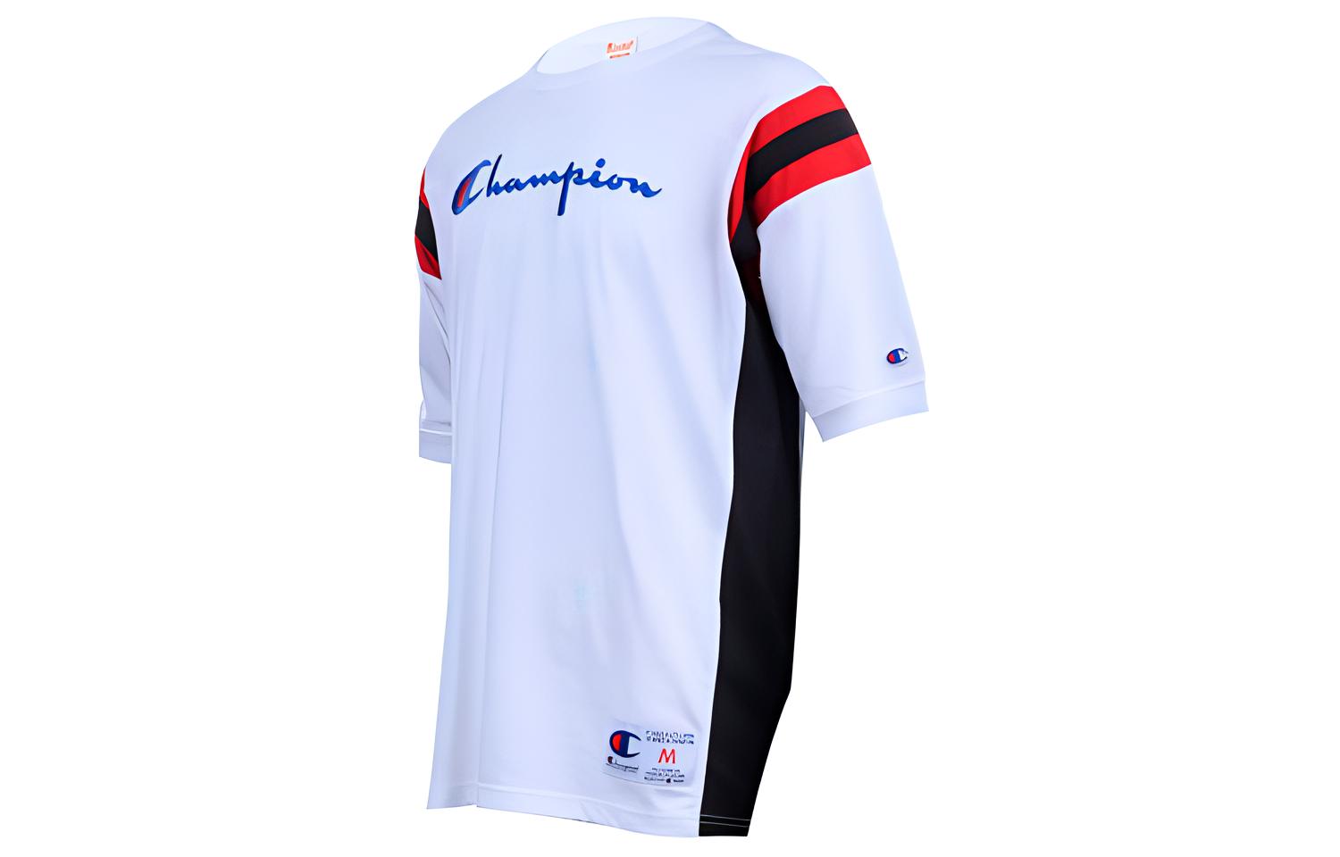 Мужская футболка Champion с вышитым логотипом (белая) — фото 3