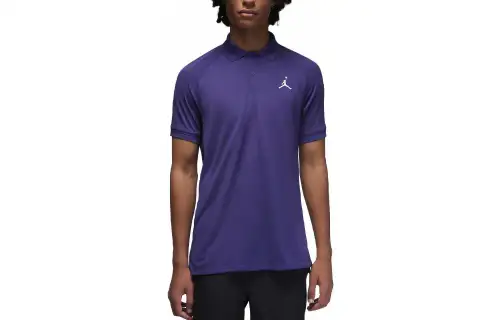 Jordan Polo Shirts Men's Purple Polo Collar Moderate Straight Fit