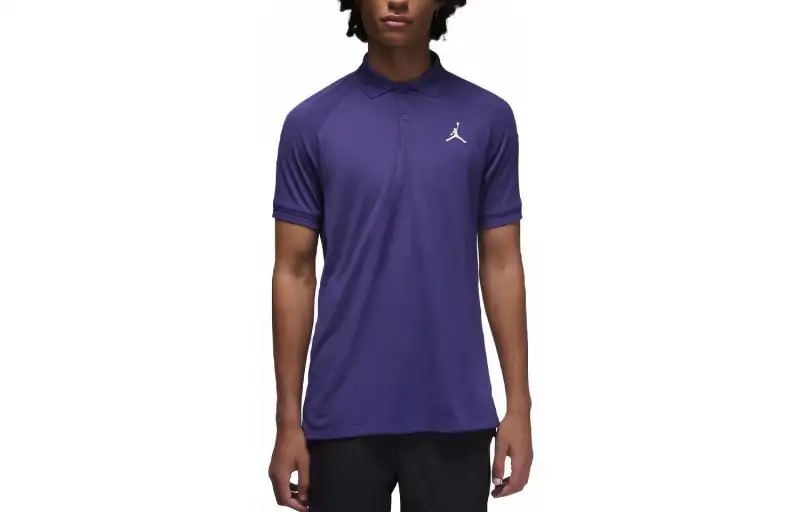 Jordan Polo Shirts Men's Purple Polo Collar Moderate Straight Fit
