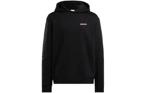 Reebok Sweatshirts Men's Black Hooded Moderate Regular