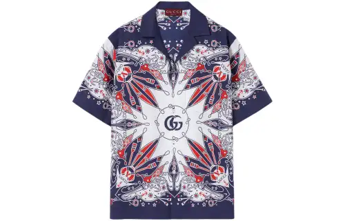 GUCCI Double G Bandana Print Shirt