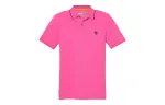 Timberland Polo Shirts Men's Pink Polo Collar Moderate Straight Fit