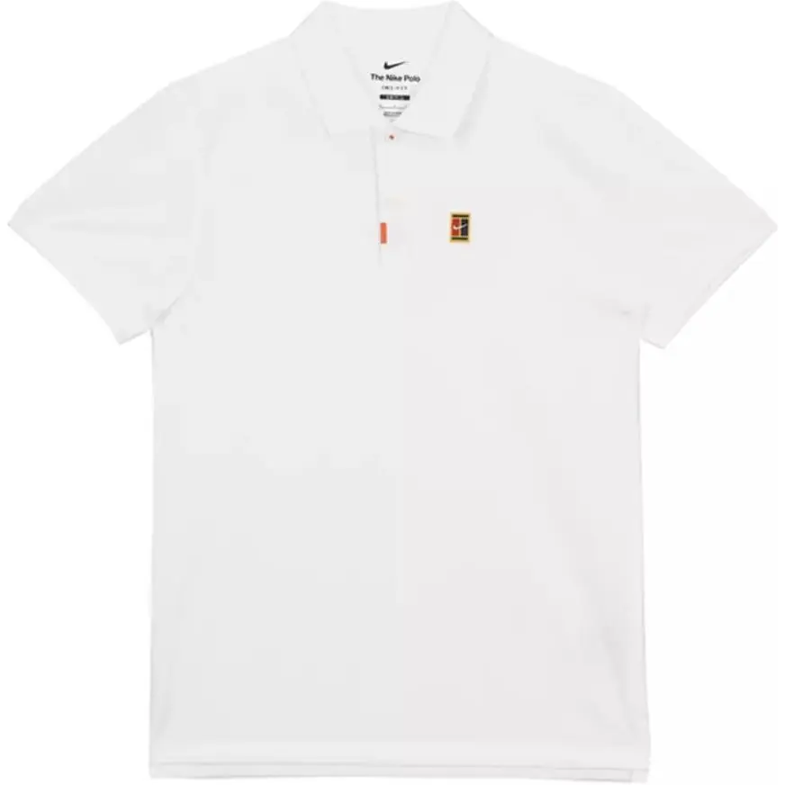 Nike Polo Shirts Men's White Moderate Straight Fit
