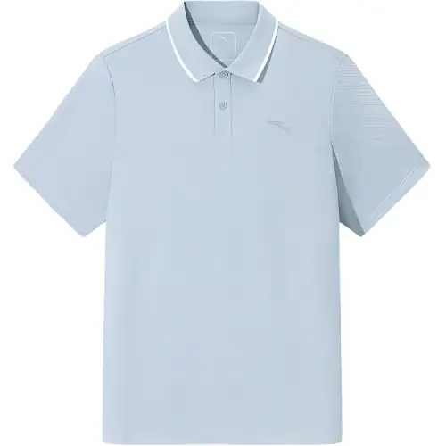 Anta Variety Training Collection Polo Shirt Men's Clear Sky Blue