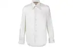 GUCCI Shirts Men's White Lapel Moderate