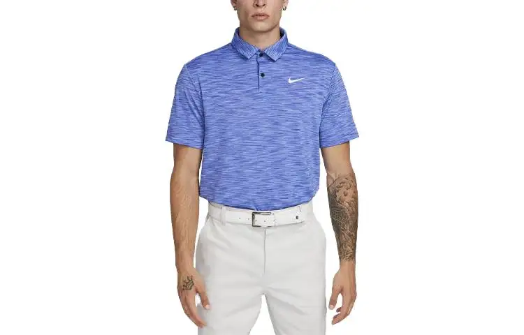Nike Polo Shirts Men's Asphalt Gray Polo Collar Moderate Straight Fit