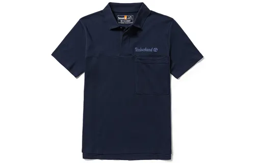 Timberland Polo Shirts Men's Dark Sapphire Polo Collar Moderate Straight Fit