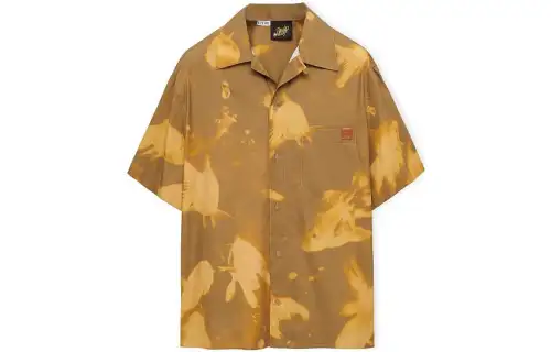 LOEWE Shirts Men's Yellow Square Collar Moderate Shirt