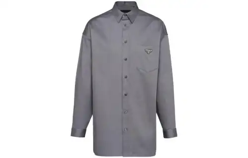 PRADA SS23 Shirt Men's Iron Gray