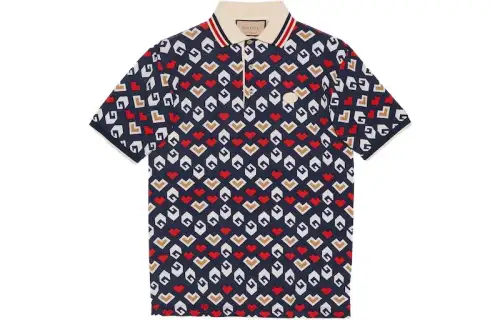GUCCI FW23 Polo Shirt Men's Multicolor