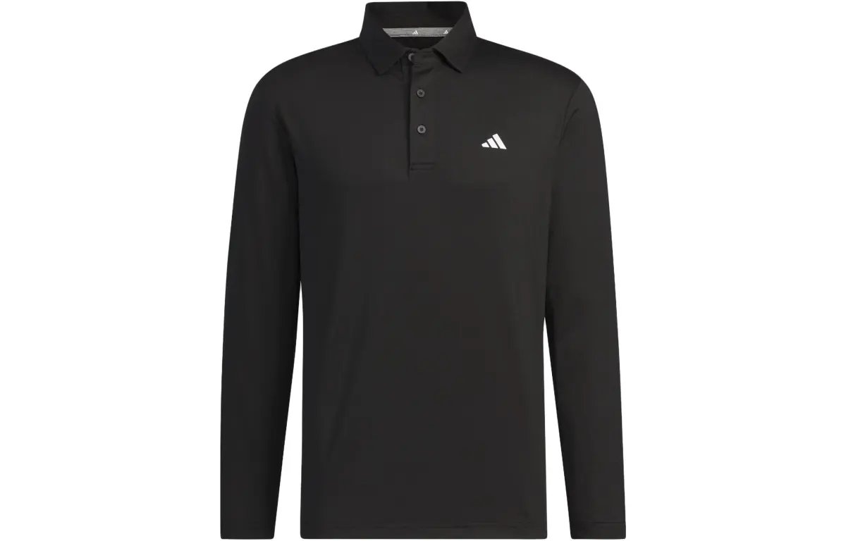 Adidas AEROREADY Polo Shirts Men's Black Polo Collar Moderate Straight Fit