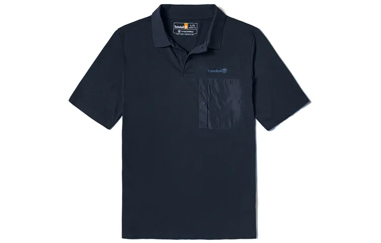 Timberland Polo Shirts Men's Dark Sapphire Polo Collar Moderate Straight Fit