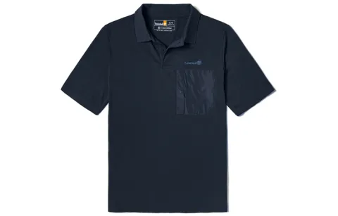 Timberland Polo Shirts Men's Dark Sapphire Polo Collar Moderate Straight Fit