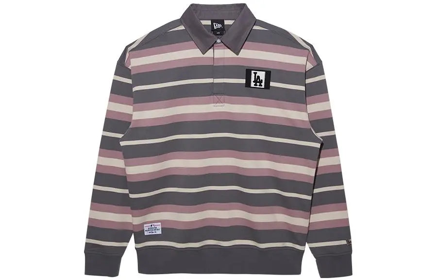 New Era Polo Shirts Men's Gray Polo Collar Moderate Straight Fit